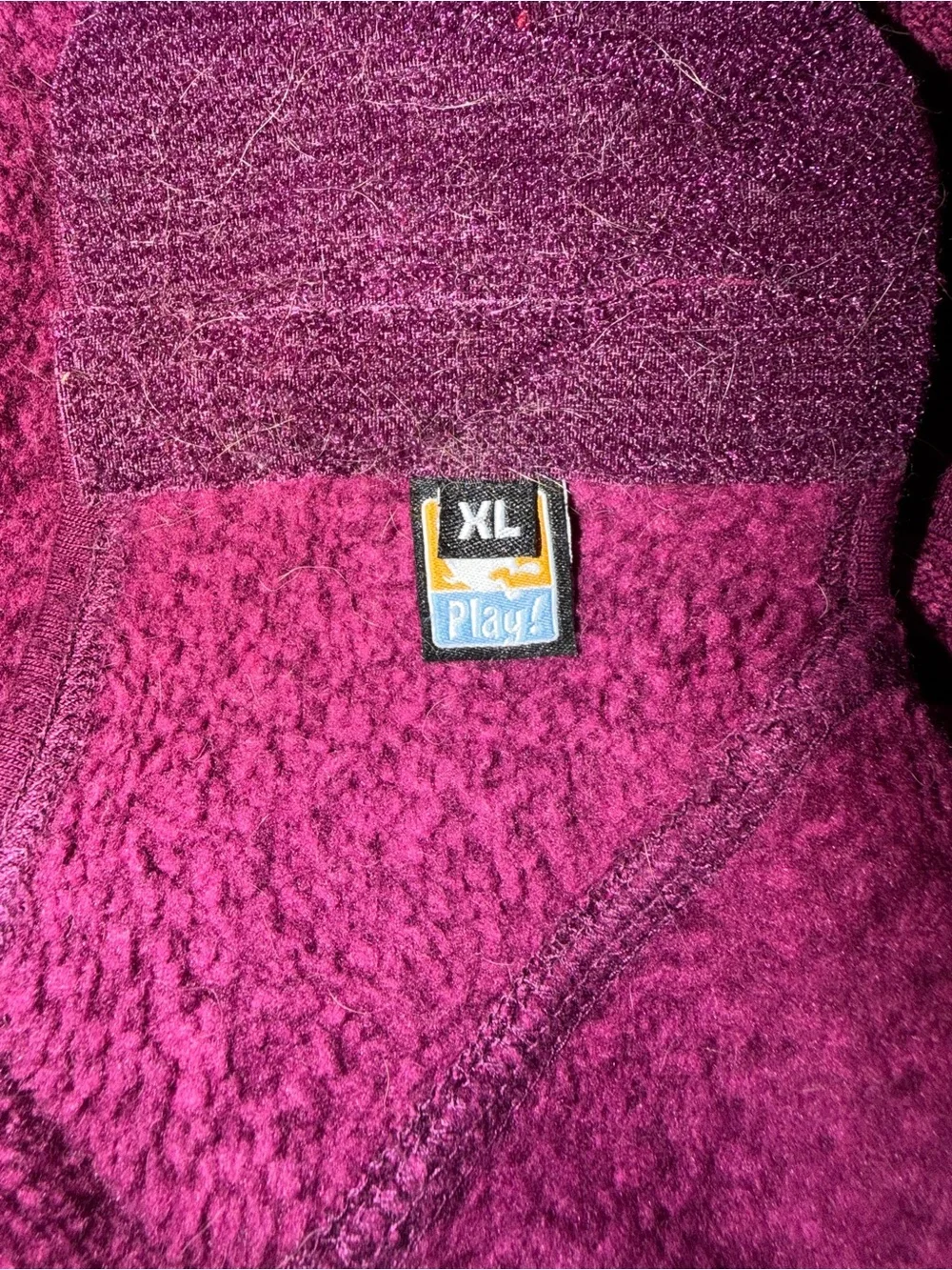 Kurgo XL Plum Fleece Dog Jacket Reflective Zip Back Winter Coat